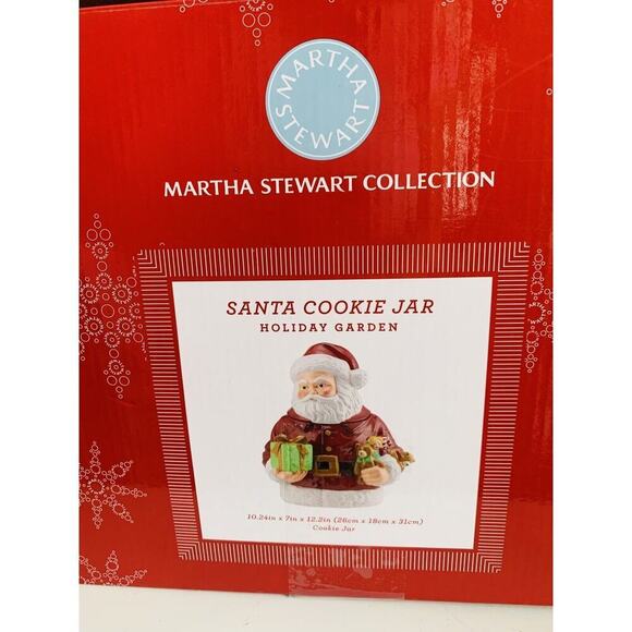 Martha Stewart 13” Santa Cookie Jar Vintage Macy’s Holiday Christmas 2011 - Picture 3 of 16